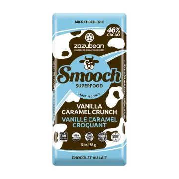 Zazubean | Smooch Vanilla Caramel Crunch Milk Chocolate Bar 85g