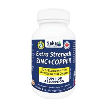 Naka Platinum | Zinc & Copper Veggie Caps 120's
