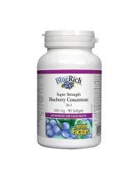 Natural Factors | BlueRich Super Strength Blueberry Concentrate 500 mg Softgels
