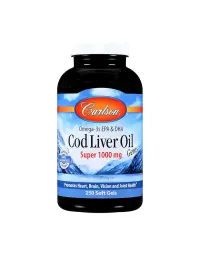 Carlson | Norwegian Cod Liver Oil 1000mg Softgels - 250 Softgels