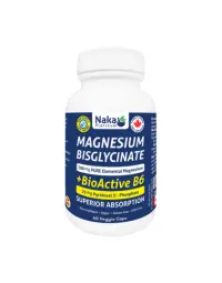 Naka Platinum | Magnesium Bisglycinate + Bioactive B6 Vegetarian Capsules - 60 Vegetarian Capsules