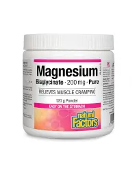 Natural Factors | Magnesium Bisglycinate 200mg Pure Powder