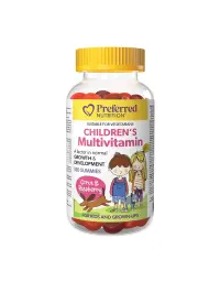 Preferred Nutrition | Children's Multivitamin Citrus & Raspberry Flavoured Gummies 180's