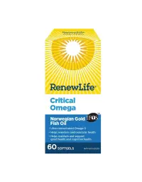 Renew Life | Super Critical Omega Norwegian Gold Fish Oil 60 Softgels